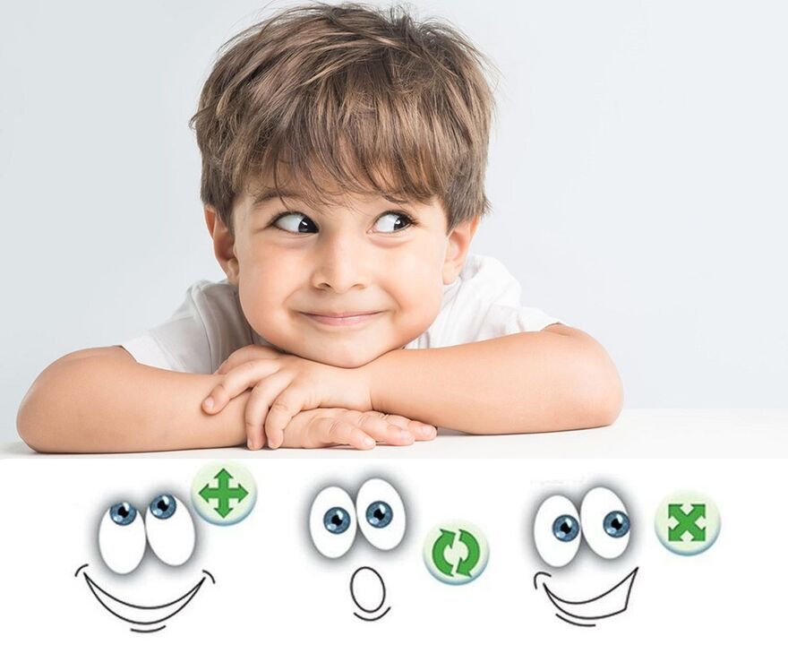 visuelle Gymnastik für sehbehinderte Kinder